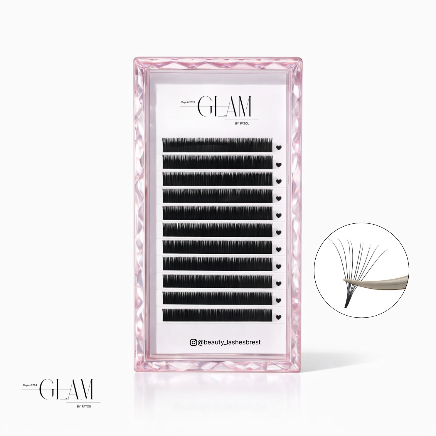 CILS 9D 0,05 MM – COURBURE D  Taille mix de 8-15mm