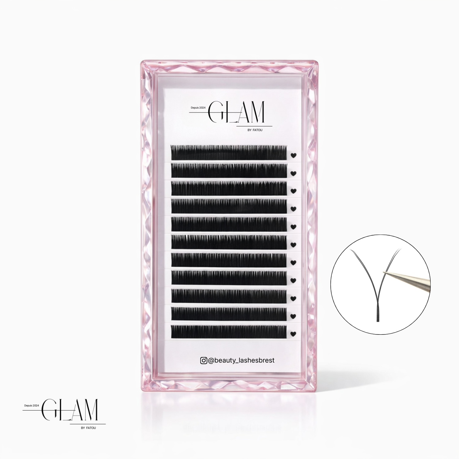 CILS Y 0,07 MM – COURBURE CC   Taille mix de 8-17mm